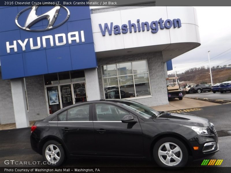 Black Granite Metallic / Jet Black 2016 Chevrolet Cruze Limited LT