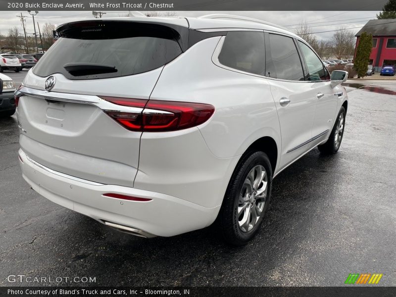 White Frost Tricoat / Chestnut 2020 Buick Enclave Avenir