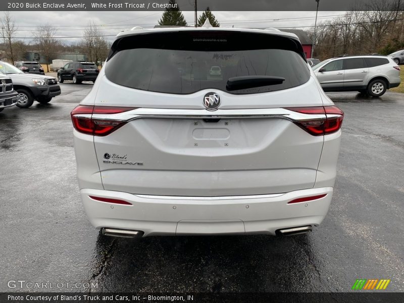 White Frost Tricoat / Chestnut 2020 Buick Enclave Avenir