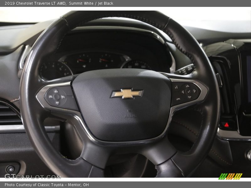 Summit White / Jet Black 2019 Chevrolet Traverse LT AWD