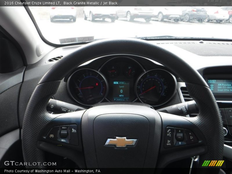 Black Granite Metallic / Jet Black 2016 Chevrolet Cruze Limited LT