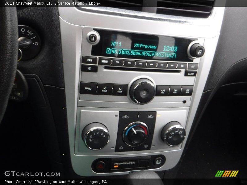 Silver Ice Metallic / Ebony 2011 Chevrolet Malibu LT