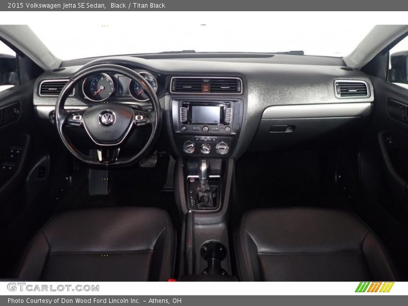 Black / Titan Black 2015 Volkswagen Jetta SE Sedan