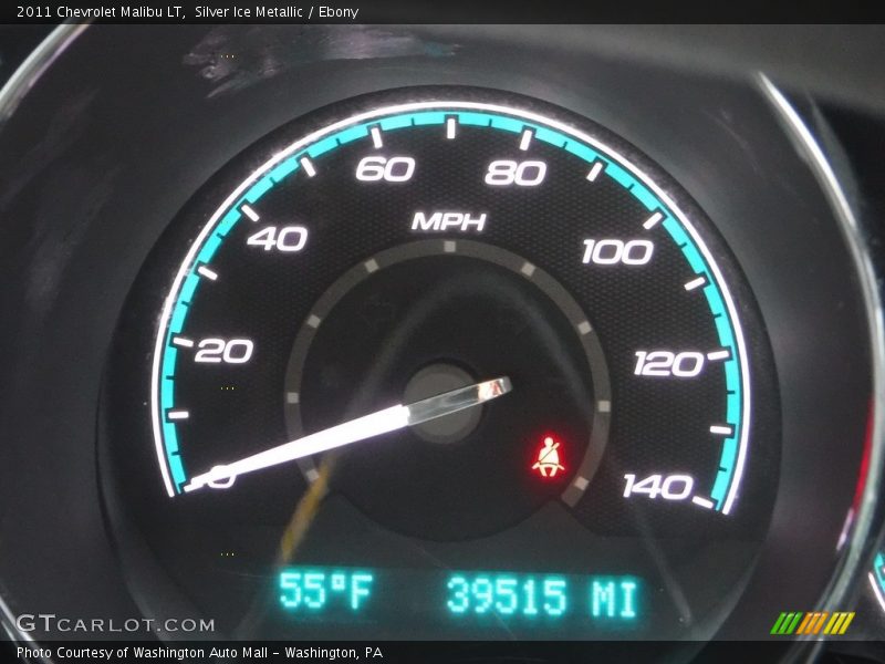 Silver Ice Metallic / Ebony 2011 Chevrolet Malibu LT