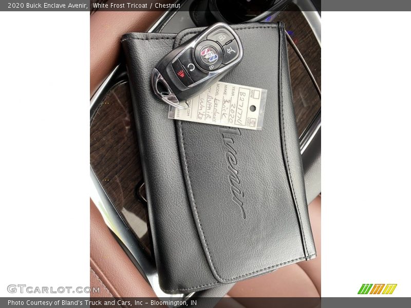 White Frost Tricoat / Chestnut 2020 Buick Enclave Avenir