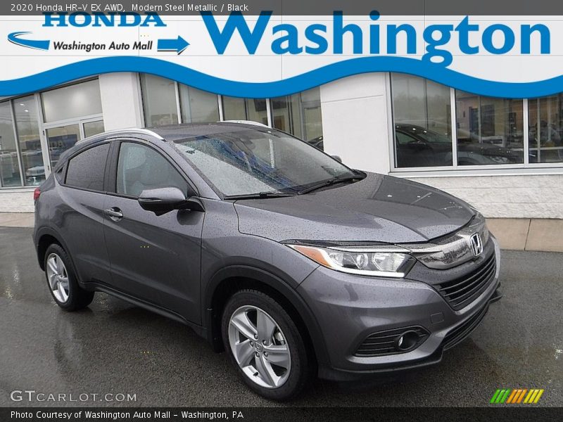 Modern Steel Metallic / Black 2020 Honda HR-V EX AWD