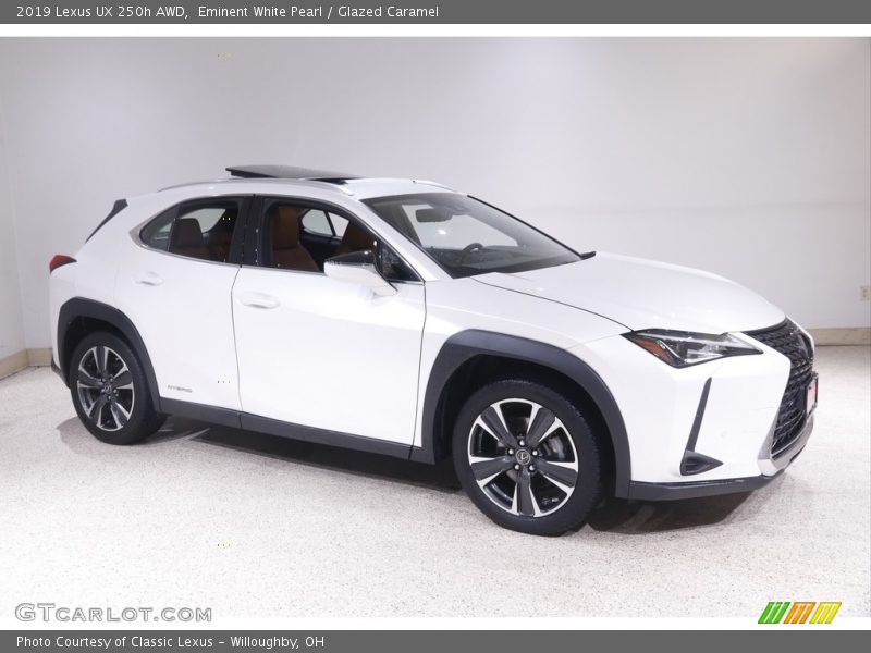 Eminent White Pearl / Glazed Caramel 2019 Lexus UX 250h AWD