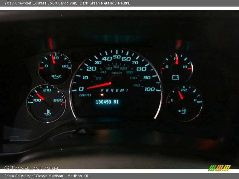  2013 Express 3500 Cargo Van 3500 Cargo Van Gauges
