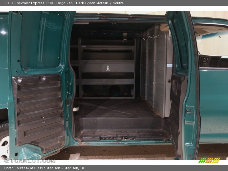 Dark Green Metallic / Neutral 2013 Chevrolet Express 3500 Cargo Van