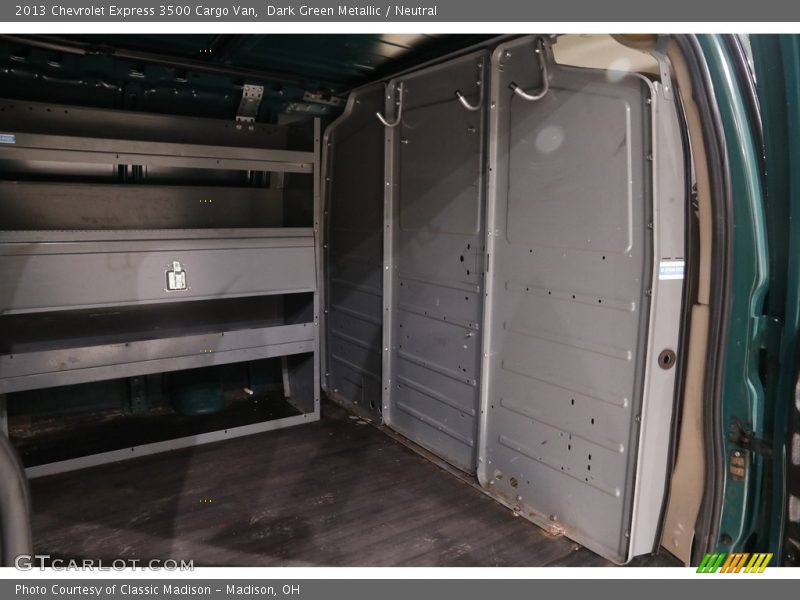 Dark Green Metallic / Neutral 2013 Chevrolet Express 3500 Cargo Van