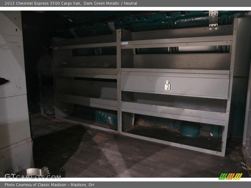 Dark Green Metallic / Neutral 2013 Chevrolet Express 3500 Cargo Van