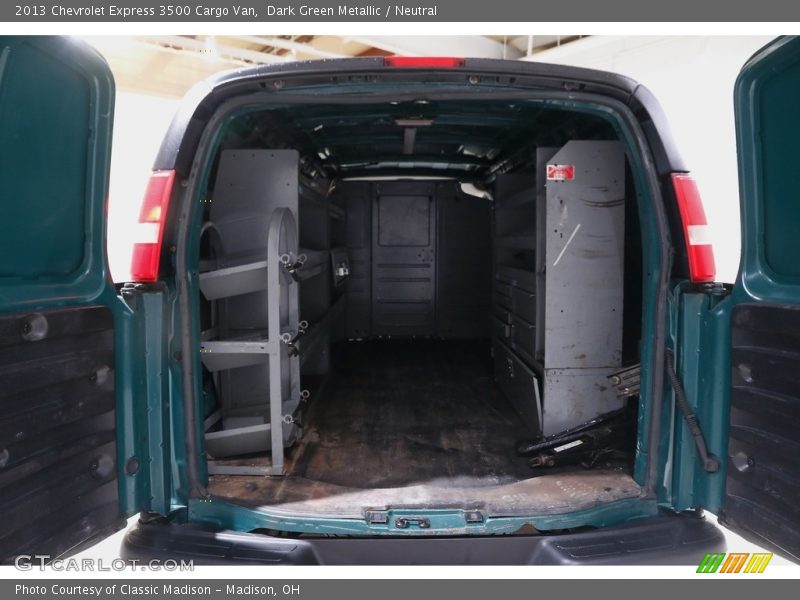 Dark Green Metallic / Neutral 2013 Chevrolet Express 3500 Cargo Van