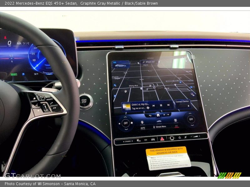 Navigation of 2022 EQS 450+ Sedan