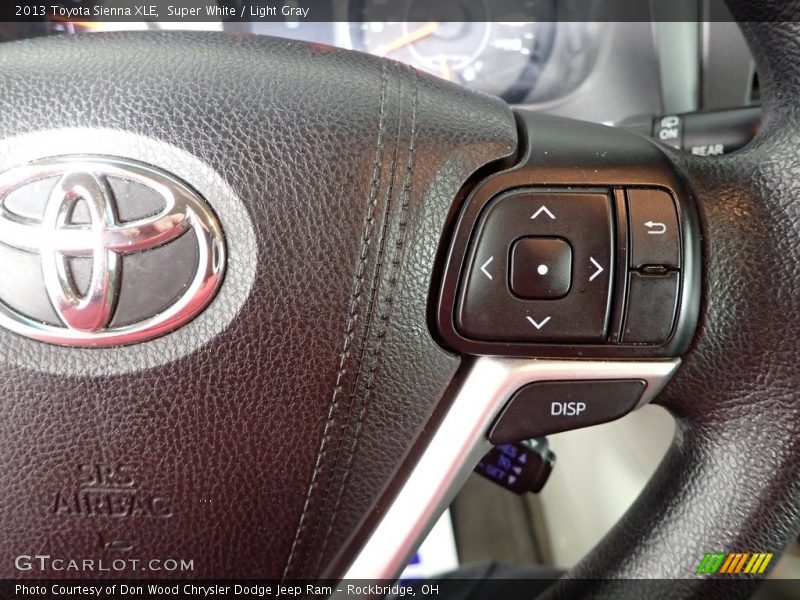 Super White / Light Gray 2013 Toyota Sienna XLE