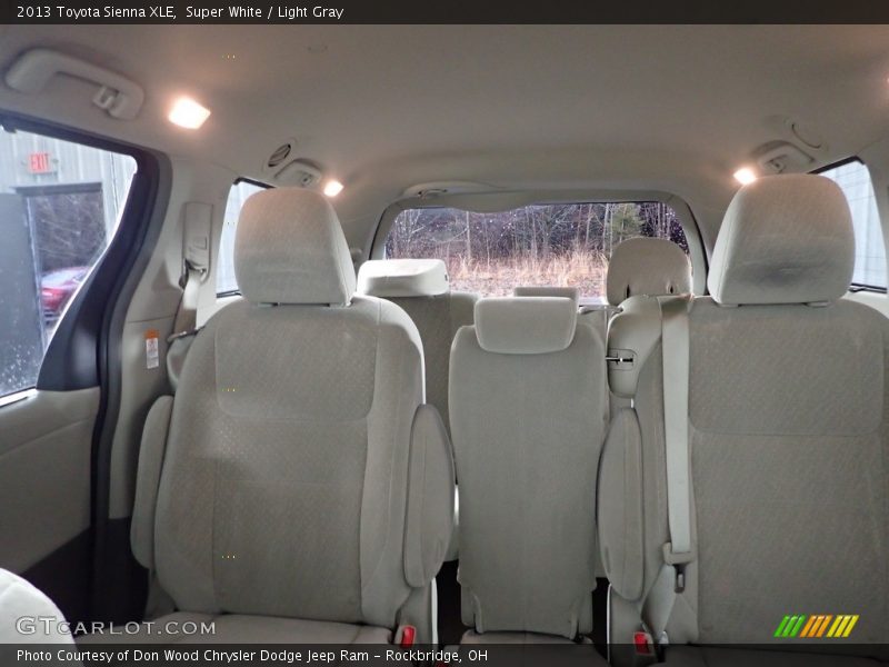 Super White / Light Gray 2013 Toyota Sienna XLE