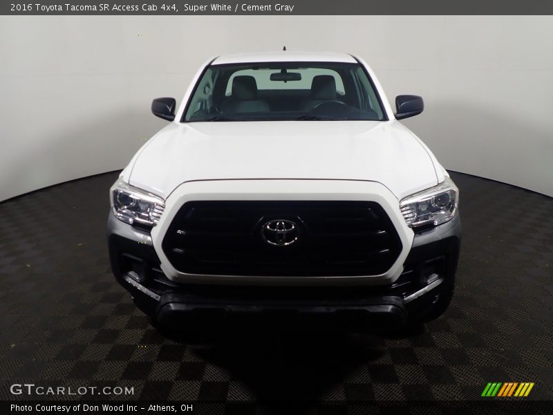 Super White / Cement Gray 2016 Toyota Tacoma SR Access Cab 4x4