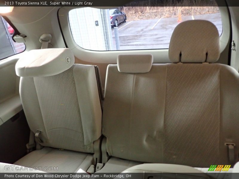 Super White / Light Gray 2013 Toyota Sienna XLE