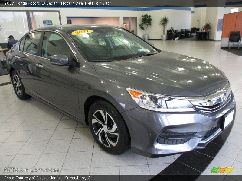 Modern Steel Metallic / Black 2017 Honda Accord LX Sedan