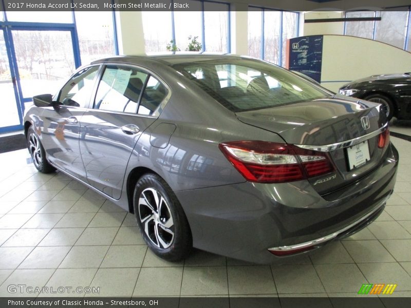 Modern Steel Metallic / Black 2017 Honda Accord LX Sedan