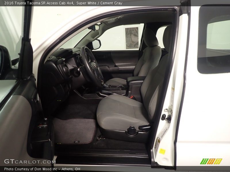 Front Seat of 2016 Tacoma SR Access Cab 4x4