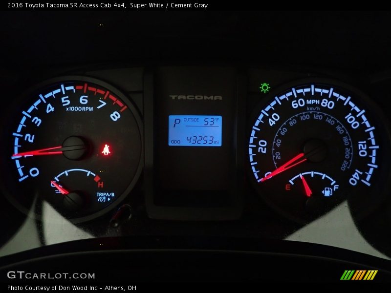  2016 Tacoma SR Access Cab 4x4 SR Access Cab 4x4 Gauges