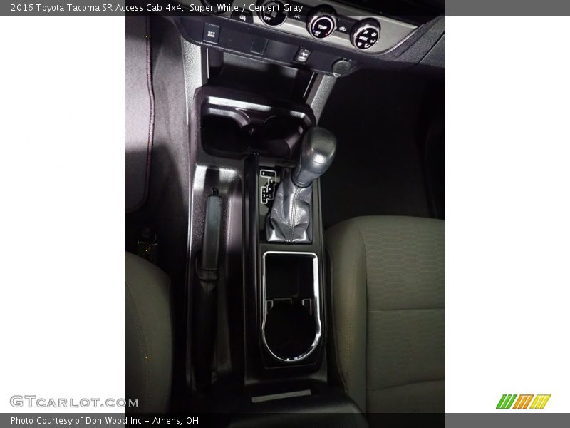 Super White / Cement Gray 2016 Toyota Tacoma SR Access Cab 4x4