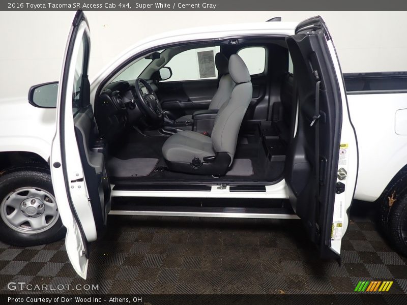  2016 Tacoma SR Access Cab 4x4 Cement Gray Interior