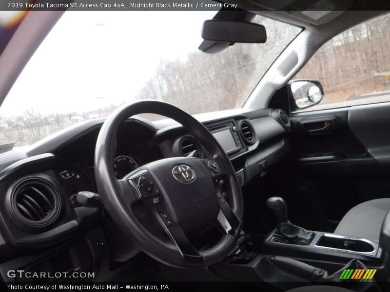 Midnight Black Metallic / Cement Gray 2019 Toyota Tacoma SR Access Cab 4x4