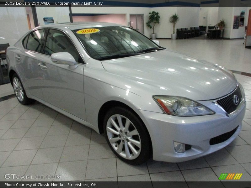 Tungsten Pearl / Light Gray 2009 Lexus IS 250 AWD