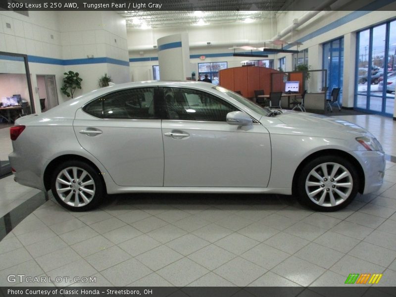 Tungsten Pearl / Light Gray 2009 Lexus IS 250 AWD