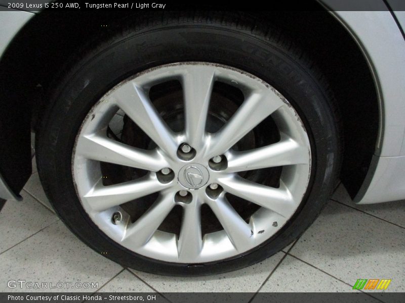 Tungsten Pearl / Light Gray 2009 Lexus IS 250 AWD