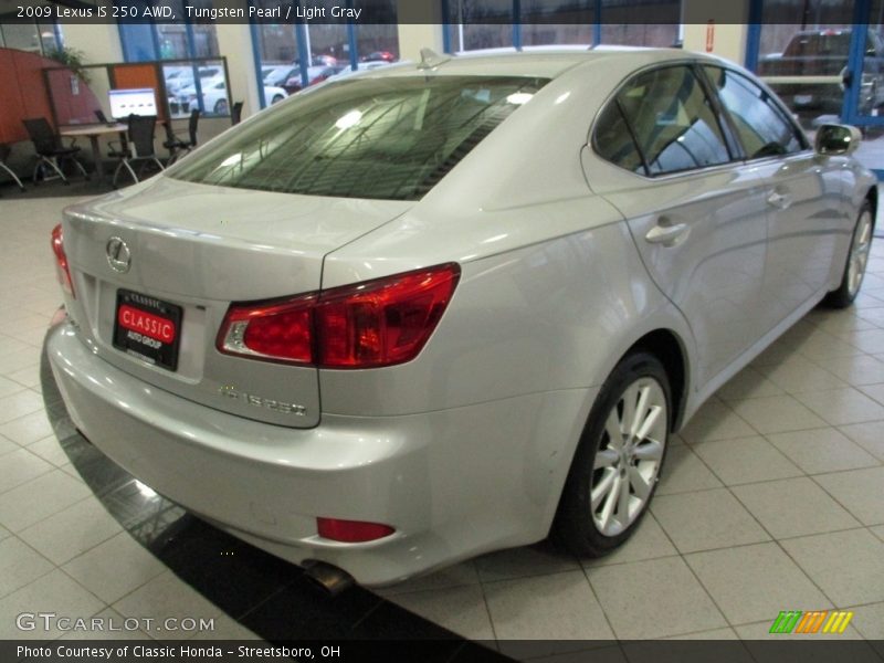 Tungsten Pearl / Light Gray 2009 Lexus IS 250 AWD