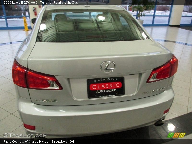 Tungsten Pearl / Light Gray 2009 Lexus IS 250 AWD