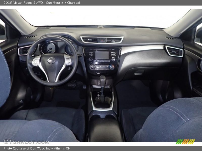 Gun Metallic / Charcoal 2016 Nissan Rogue S AWD