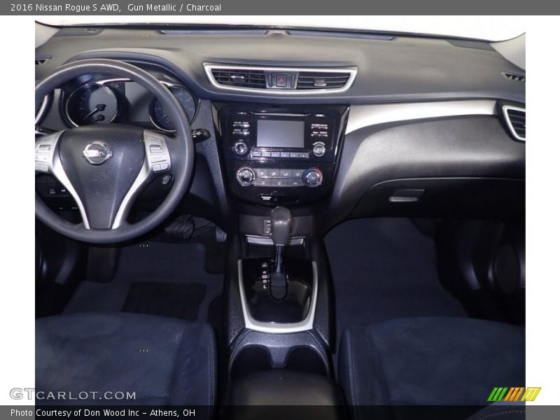 Gun Metallic / Charcoal 2016 Nissan Rogue S AWD