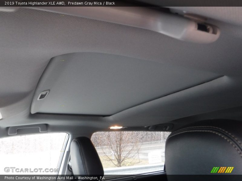 Predawn Gray Mica / Black 2019 Toyota Highlander XLE AWD