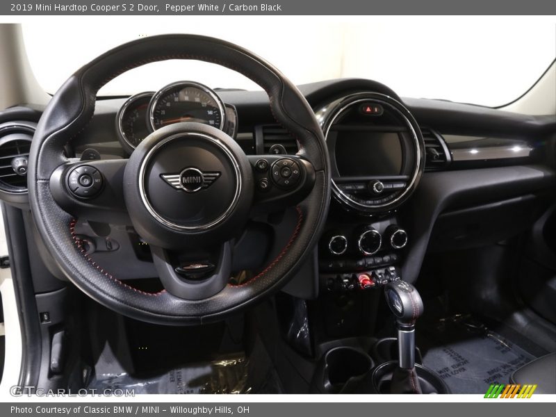 Pepper White / Carbon Black 2019 Mini Hardtop Cooper S 2 Door