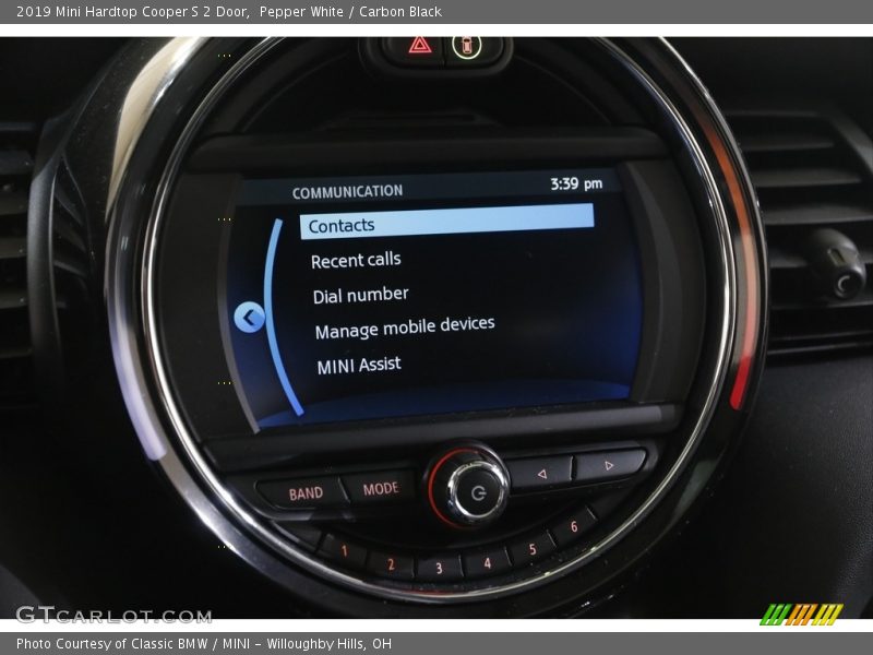 Pepper White / Carbon Black 2019 Mini Hardtop Cooper S 2 Door