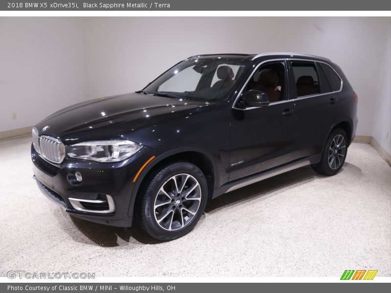 Black Sapphire Metallic / Terra 2018 BMW X5 xDrive35i