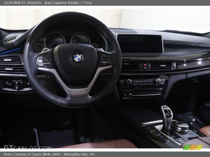 Black Sapphire Metallic / Terra 2018 BMW X5 xDrive35i