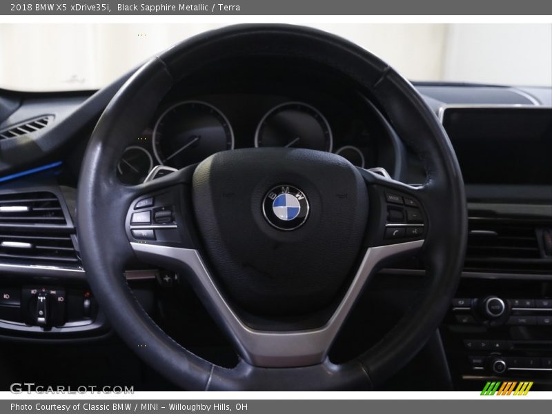 Black Sapphire Metallic / Terra 2018 BMW X5 xDrive35i
