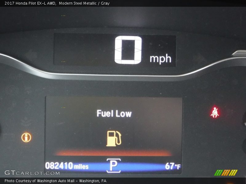 Modern Steel Metallic / Gray 2017 Honda Pilot EX-L AWD