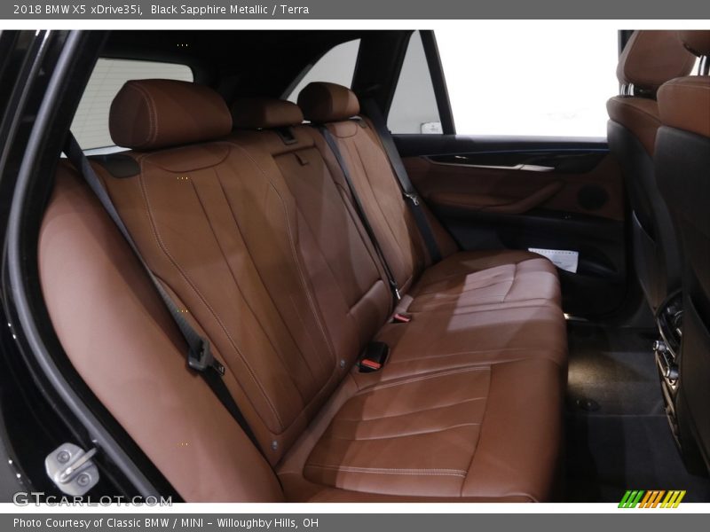 Black Sapphire Metallic / Terra 2018 BMW X5 xDrive35i