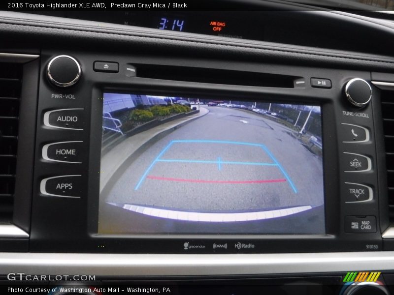 Predawn Gray Mica / Black 2016 Toyota Highlander XLE AWD