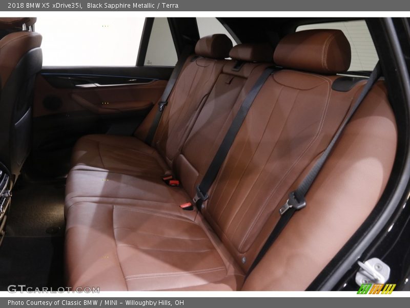 Black Sapphire Metallic / Terra 2018 BMW X5 xDrive35i