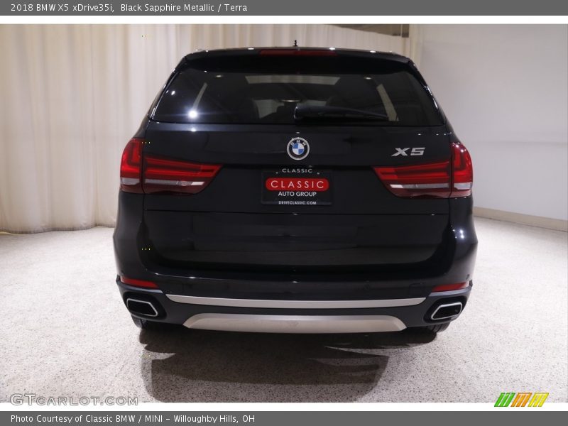 Black Sapphire Metallic / Terra 2018 BMW X5 xDrive35i