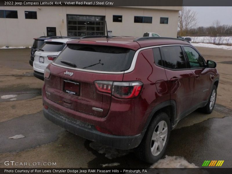 Velvet Red Pearl / Steel Gray 2022 Jeep Compass Latitude 4x4