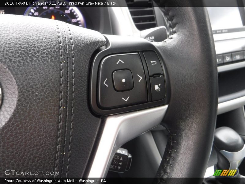 Predawn Gray Mica / Black 2016 Toyota Highlander XLE AWD