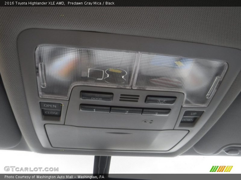 Predawn Gray Mica / Black 2016 Toyota Highlander XLE AWD