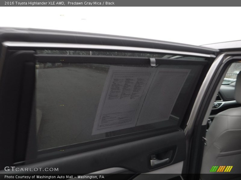 Predawn Gray Mica / Black 2016 Toyota Highlander XLE AWD